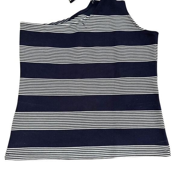Bishop + Young One-Shoulder Tie Tank Navy S - Picture 12 of 12
